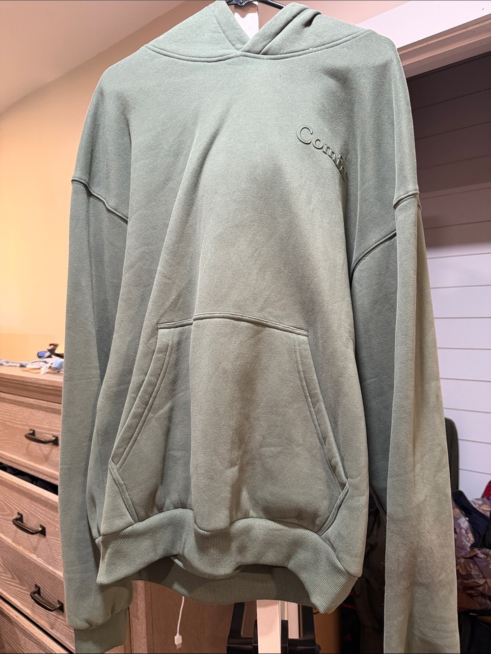 Coach Sage Green Cotton Blend Hoodie for Women